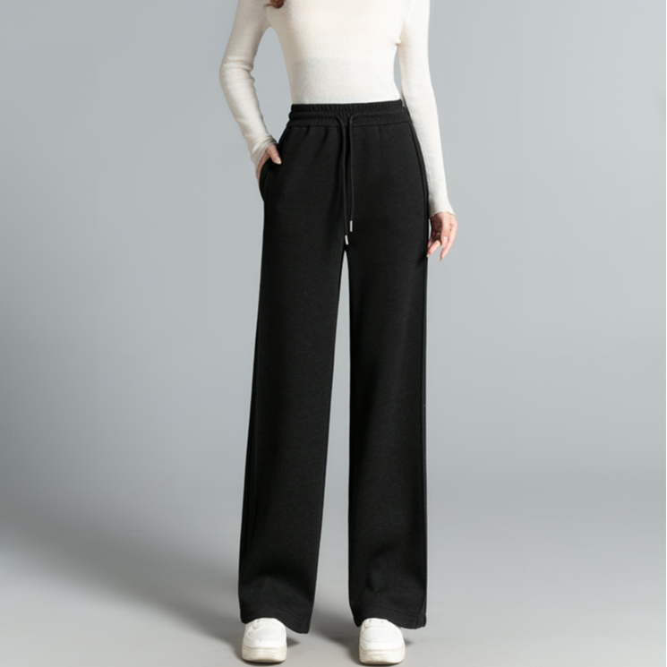 【贵妃知己】美拉德醋酸羊绒针织阔腿裤（加绒加厚）