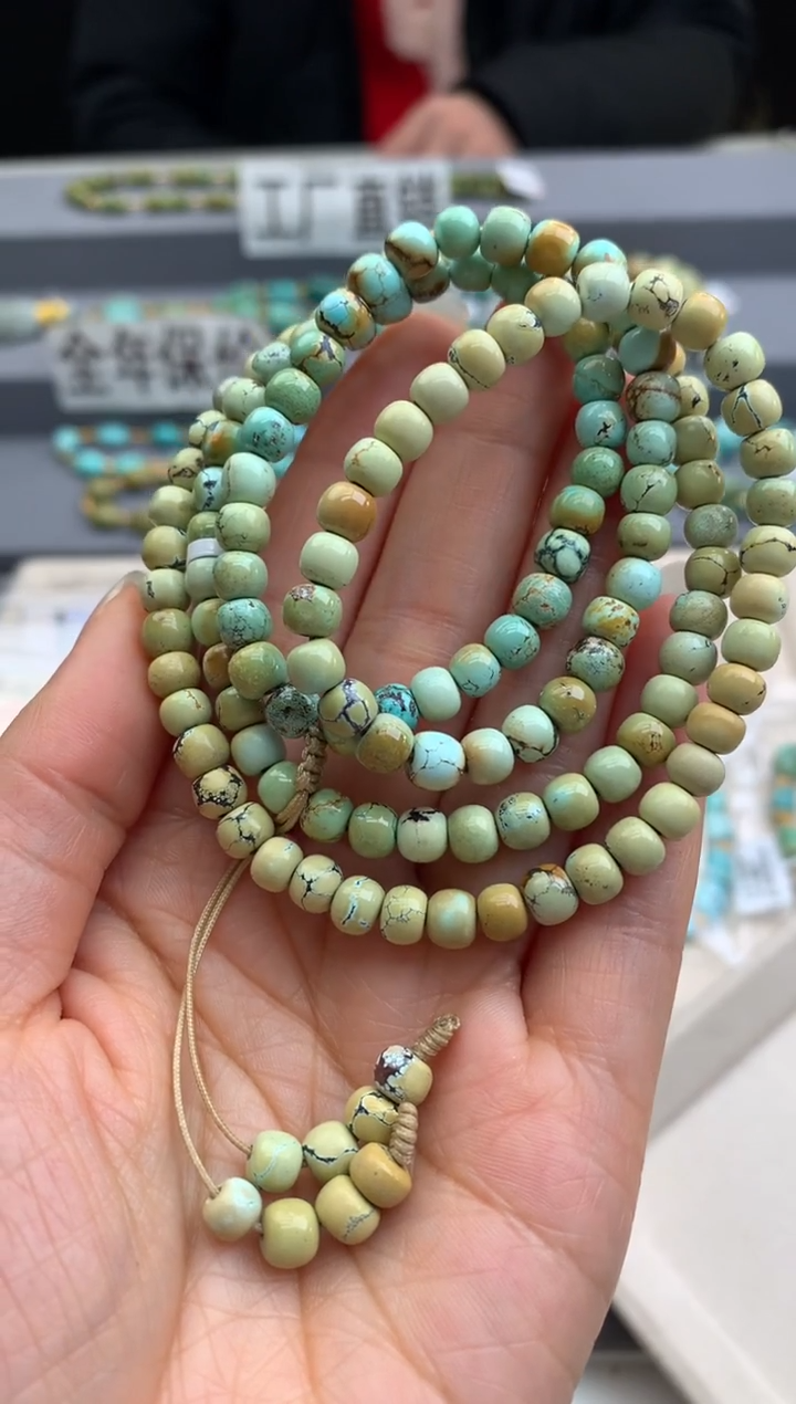 未镶嵌绿松石多圈茜.A142