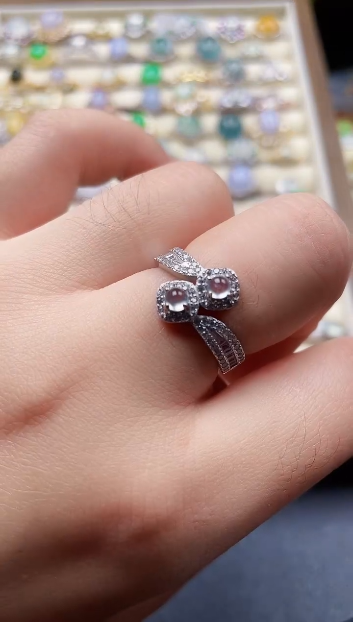 银S925镶嵌戒指翡翠81