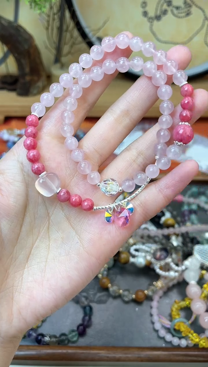 【闪购商品】水晶手链银S925镶嵌1285手串