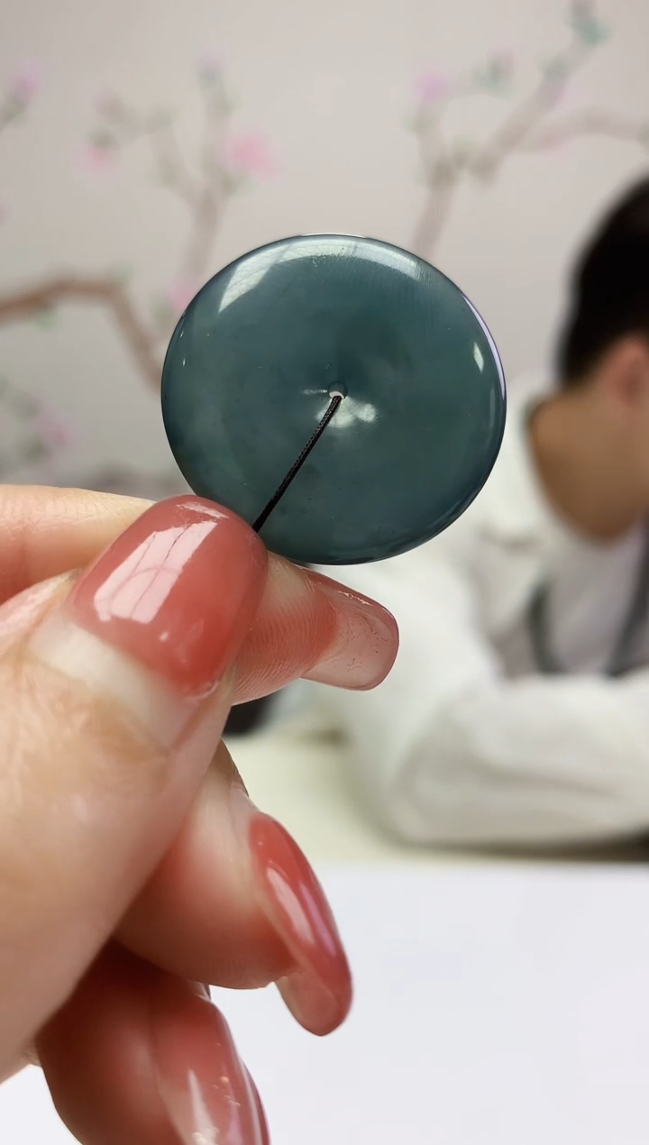 定制翡翠未镶嵌005xm-毛货平安扣64