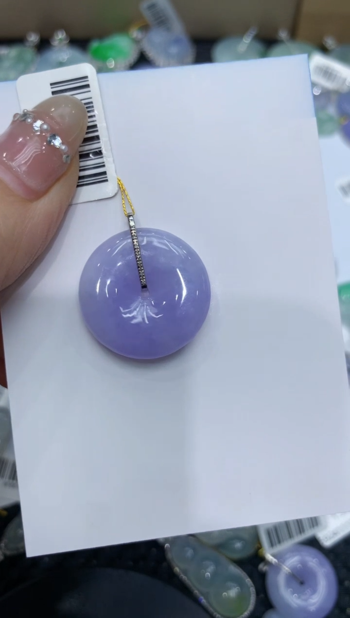 【闪购商品】翡翠颈饰18K金镶嵌222222222