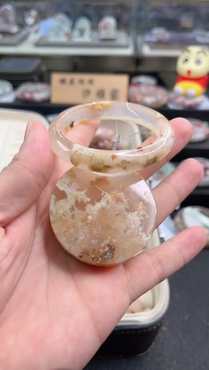 未镶嵌手镯石英质玉53圈口 （赠品镯心）3006124