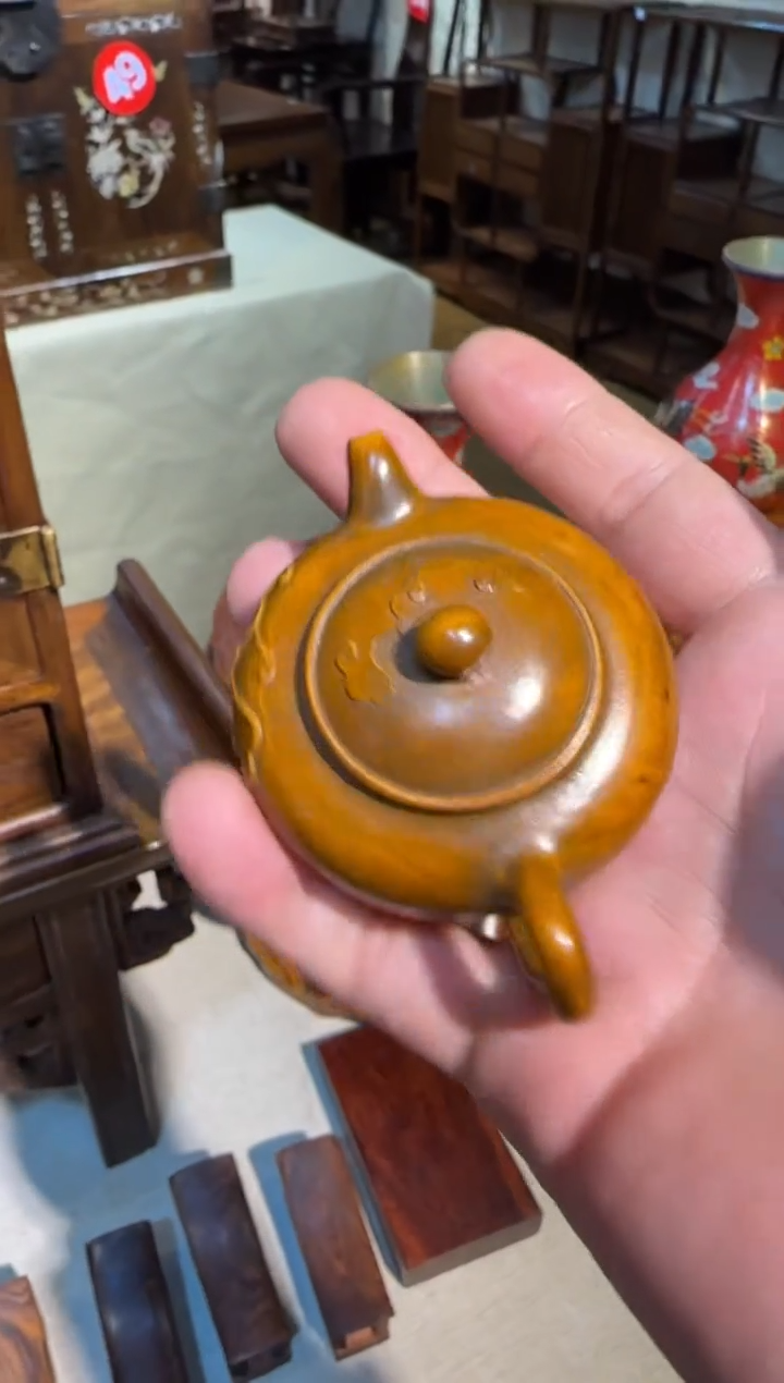 木小叶黄杨木  把把壶