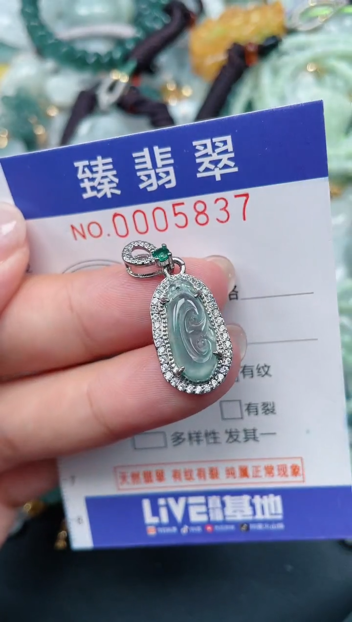 颈饰未镶嵌翡翠.0005837