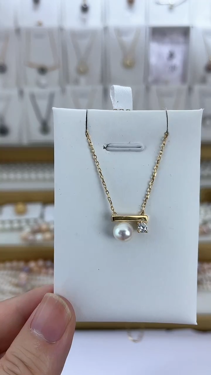 【闪购商品】海水珍珠颈饰未镶嵌天然极光珍珠AKOYA天女光平衡木