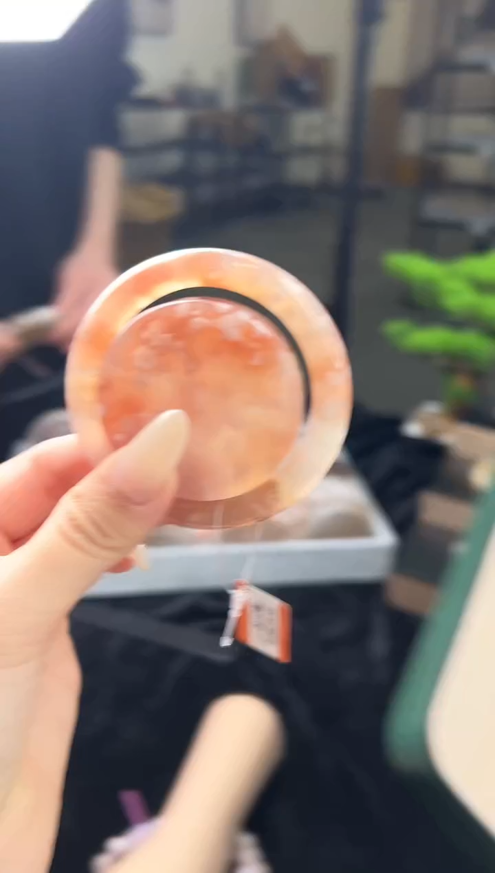 【闪购商品】石英质玉手镯未镶嵌52圈口（赠送镯心）21009