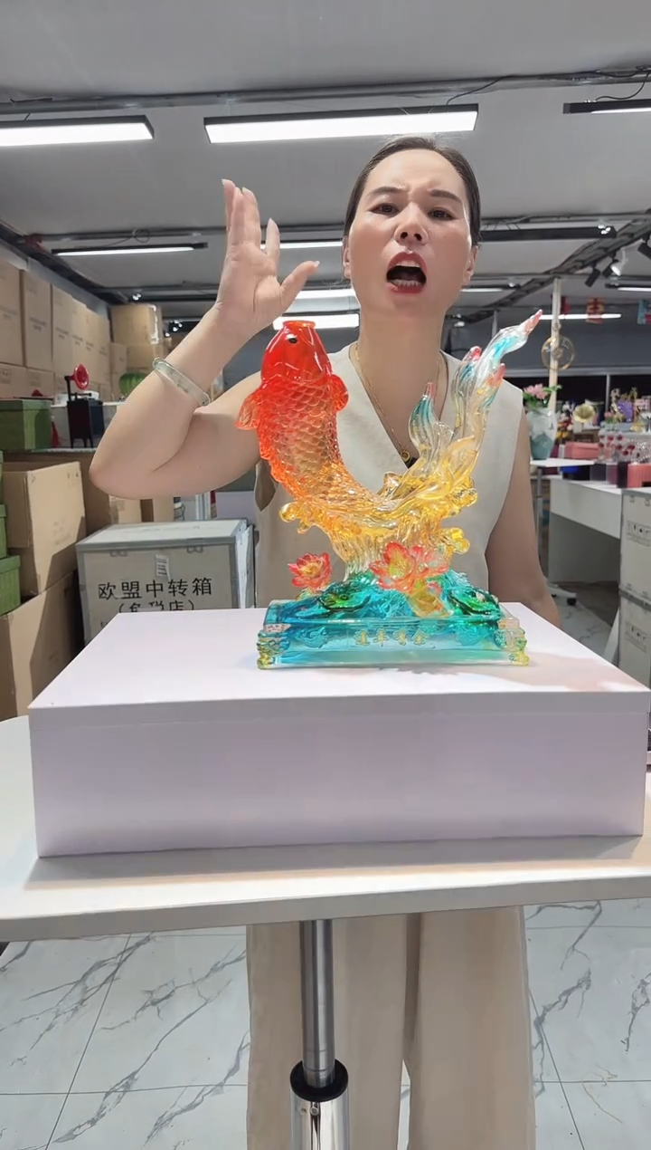 琉璃手工艺品花瓶花器N-25