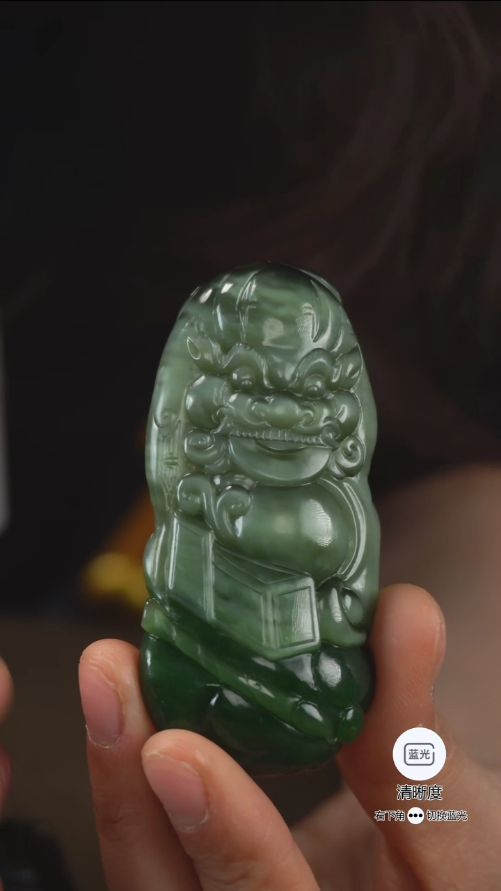 和田玉未镶嵌把件钟馗