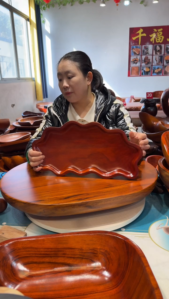 木 花边干泡 42.5*21.5*6.1