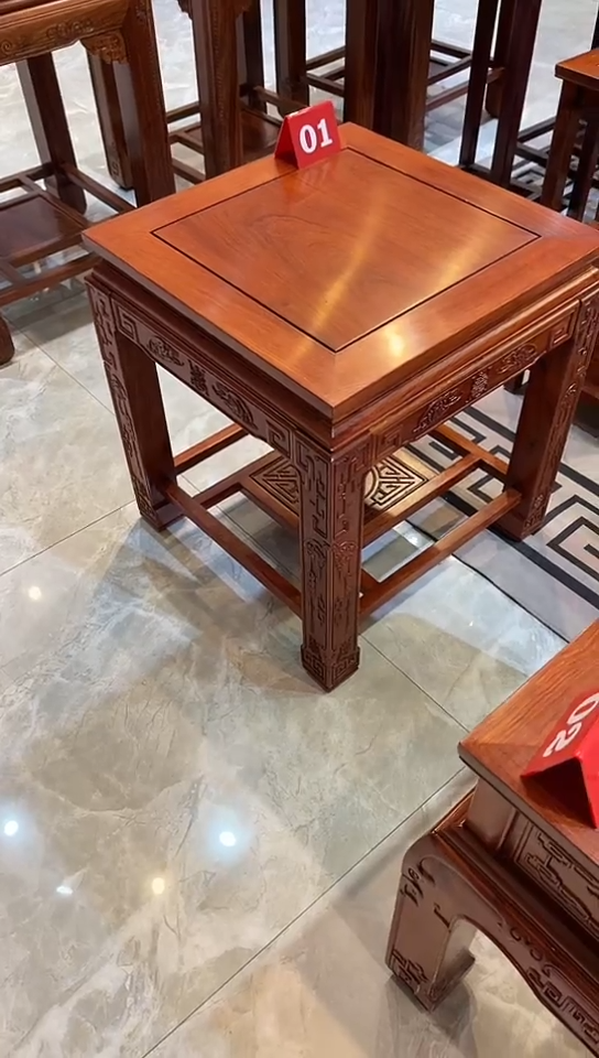 【闪购商品】花梨木类成套家具角几52*52*59