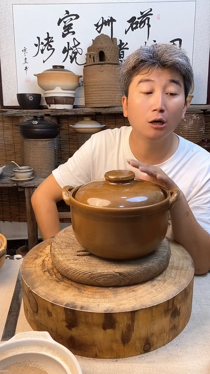 土陶草木灰深锅炖汤煲粥土锅