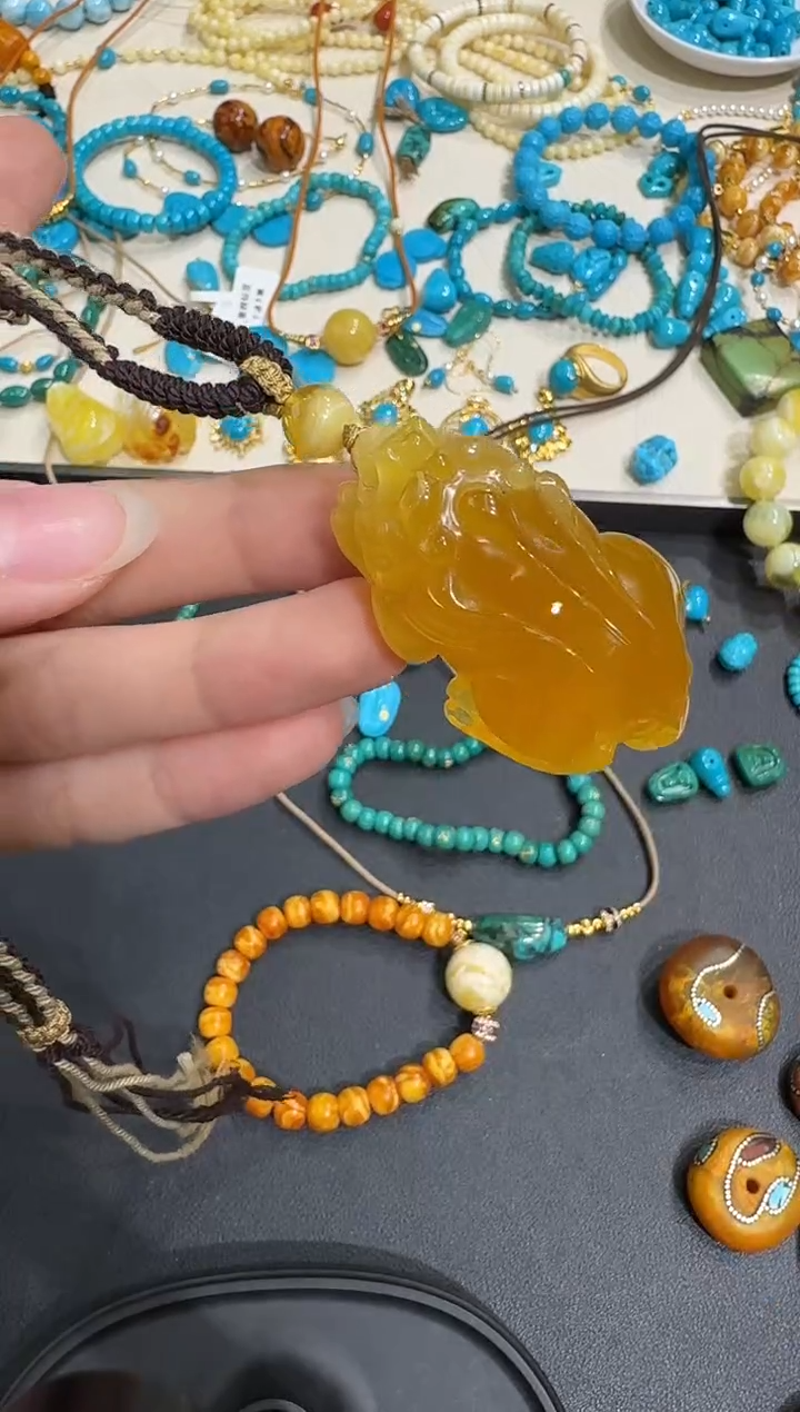 琥珀颈饰未镶嵌X0102-1195-272