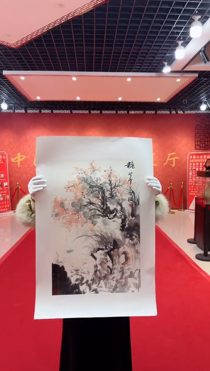 【闪购商品】国画道一老师亲笔绘画作品D31