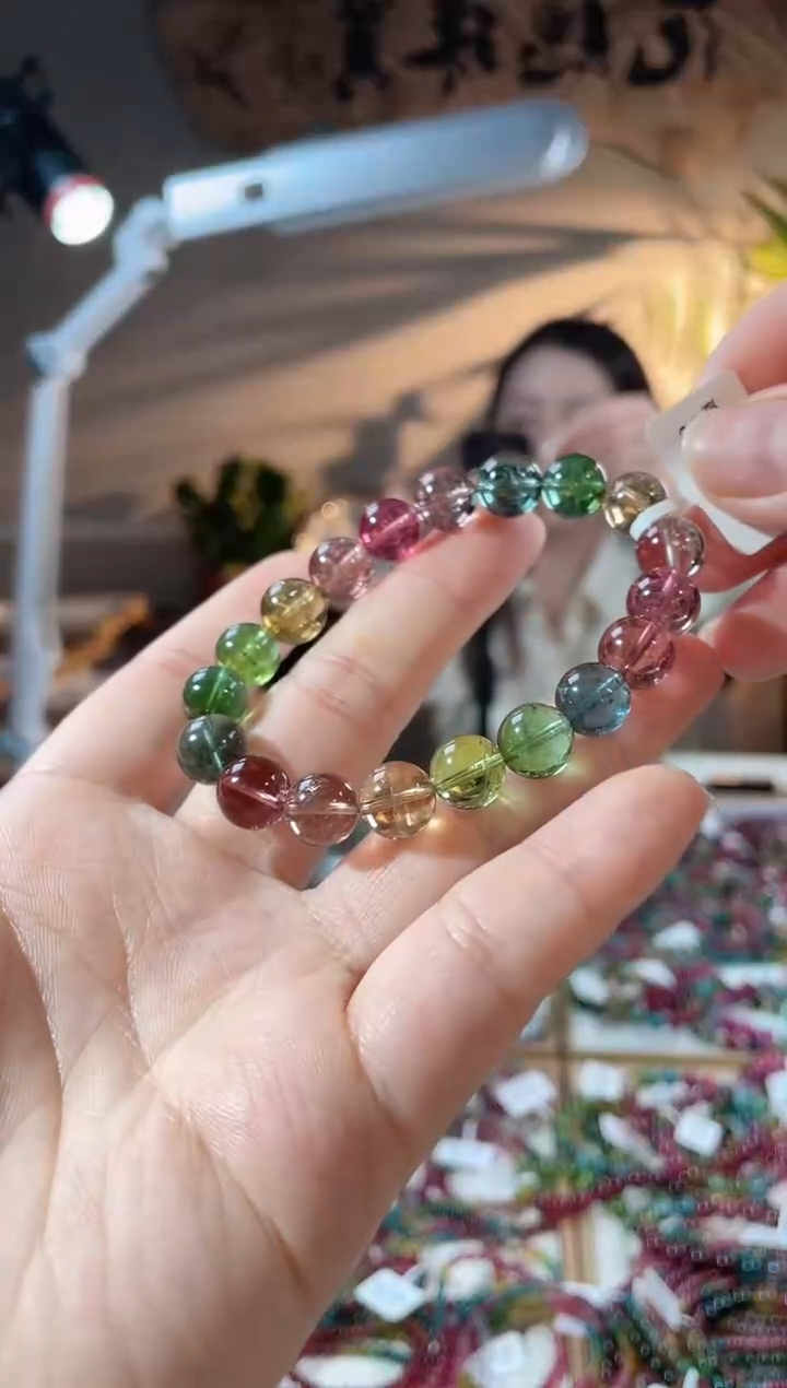 【闪购商品】碧玺手链未镶嵌单圈手链10+