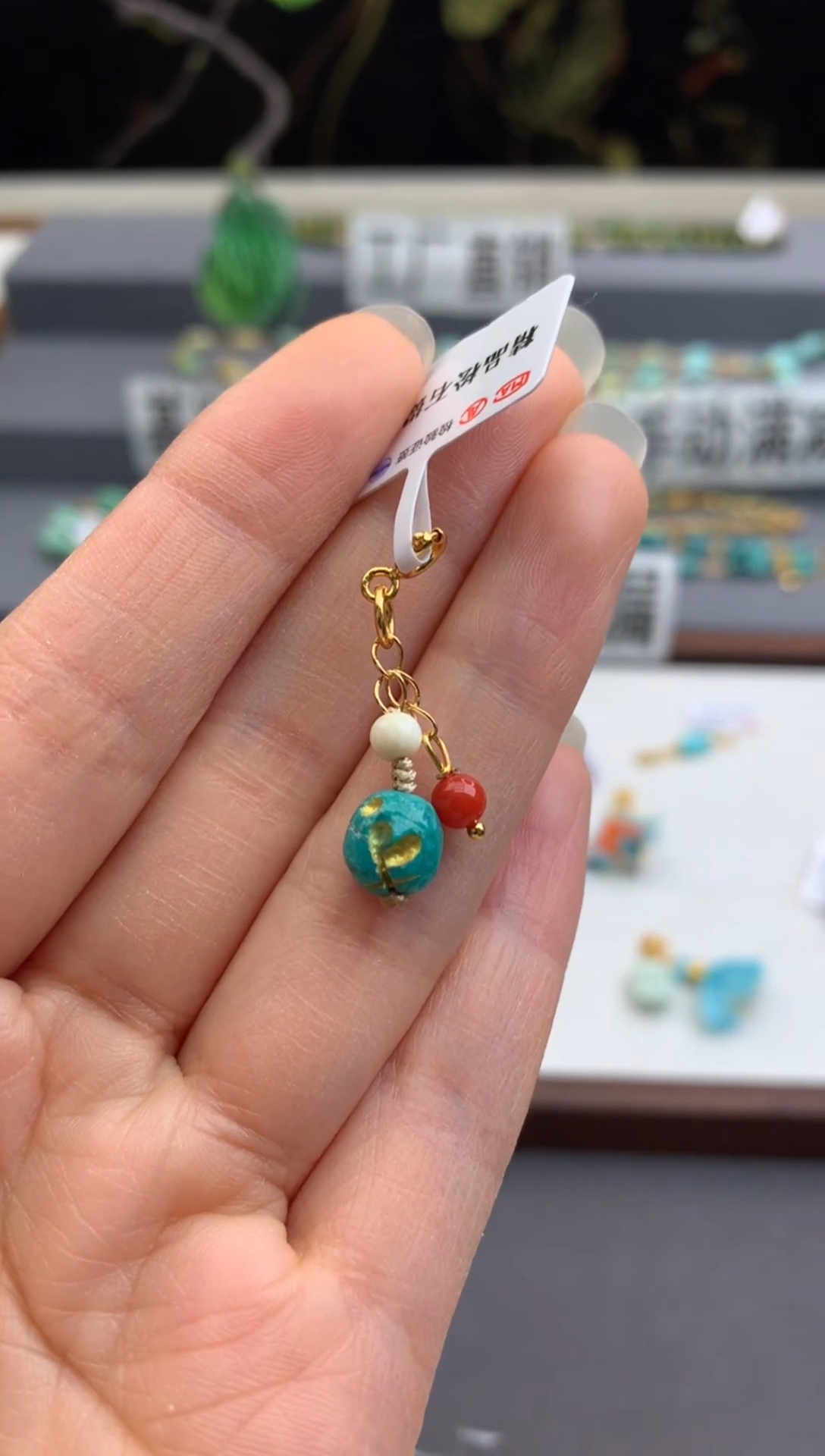 银S925镶嵌提溜南红玛瑙茜.B207