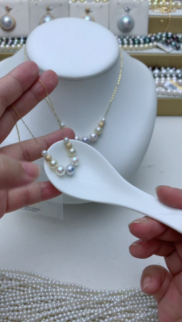 海水珍珠未镶嵌项链e10 多样性发其一