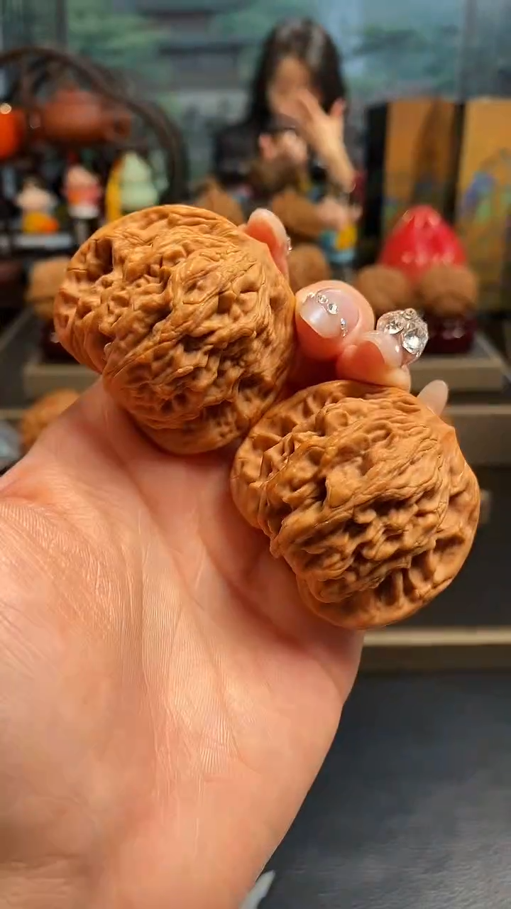 【闪购商品】文玩核桃吊坠K238麦穗虎头45