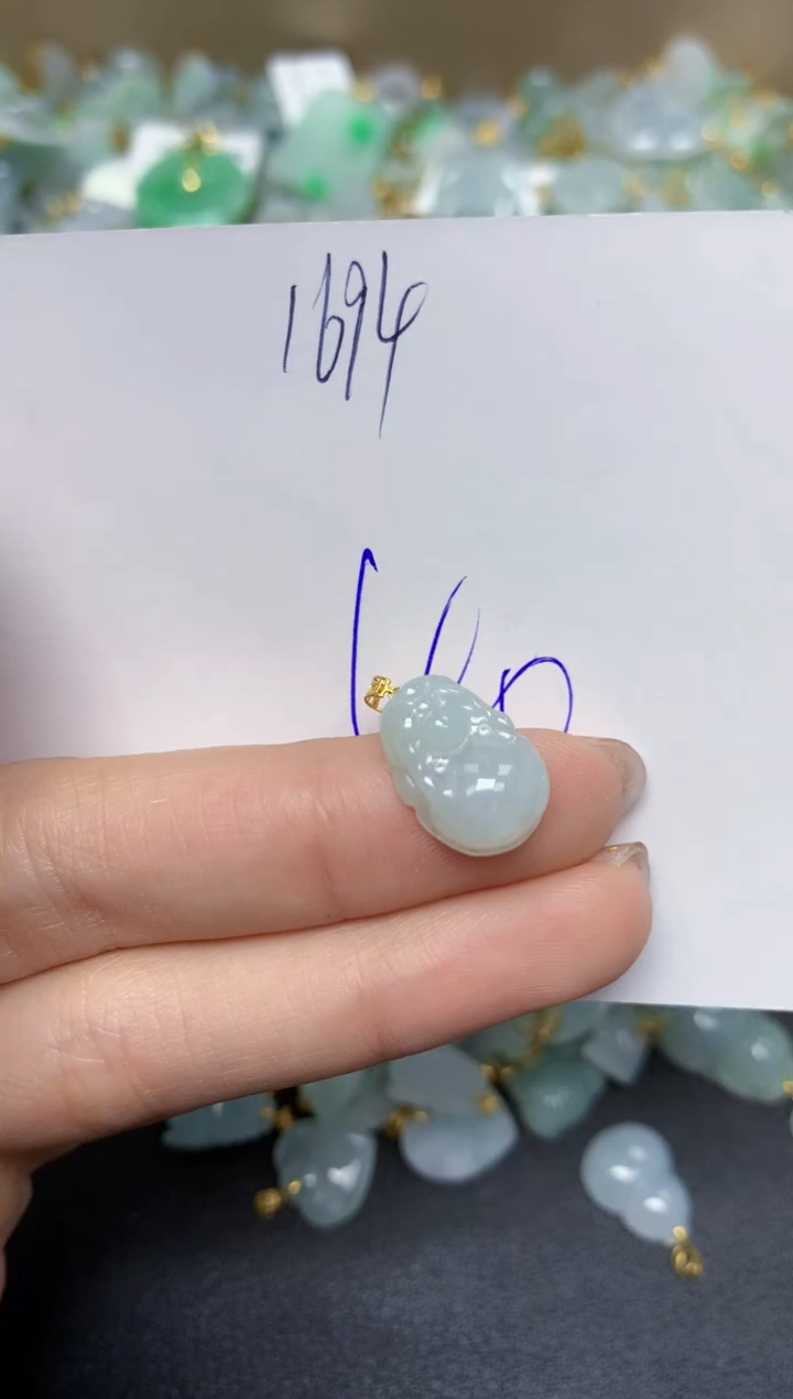 【闪购商品】翡翠颈饰18K金镶嵌 天然翡翠A货