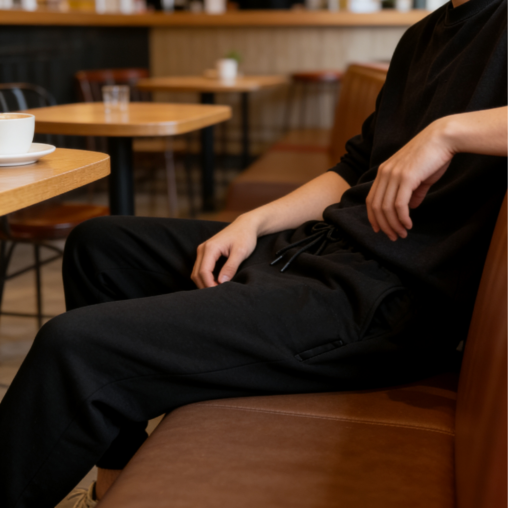 3049☞针织运动裤男士秋时尚休闲舒适束脚跑步长裤卫裤