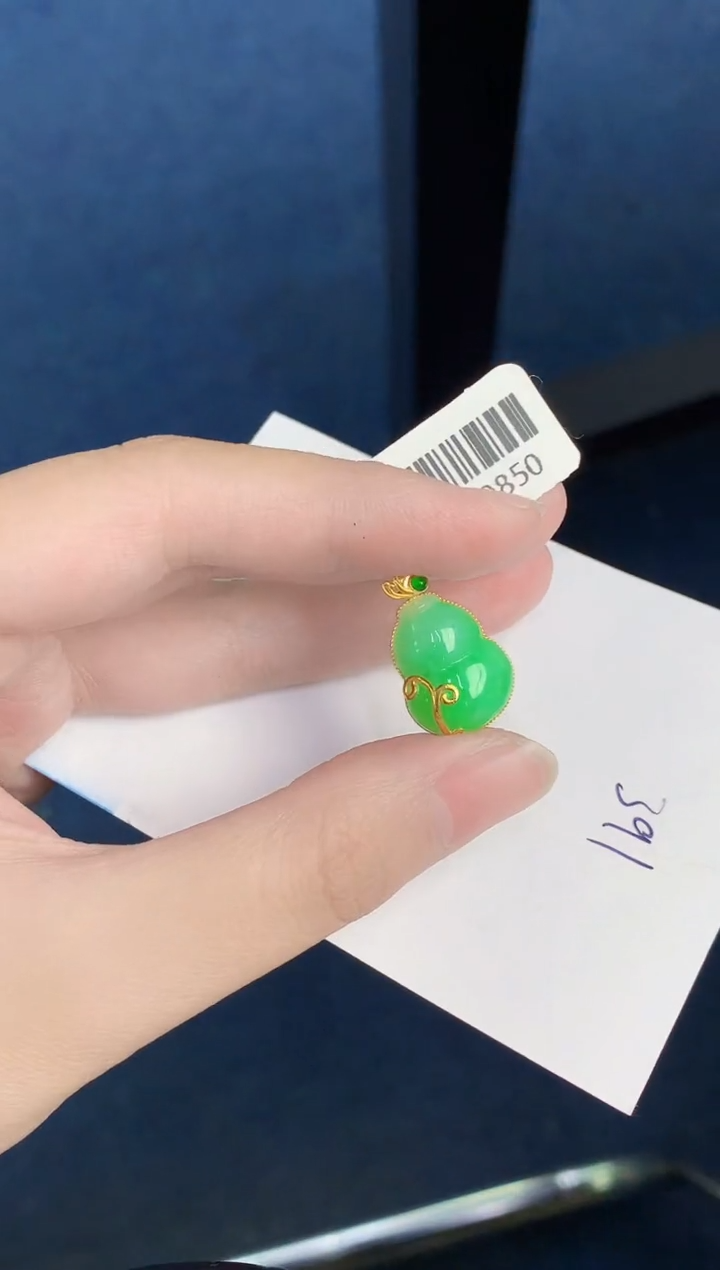 【闪购商品】翡翠颈饰18K金镶嵌000000000