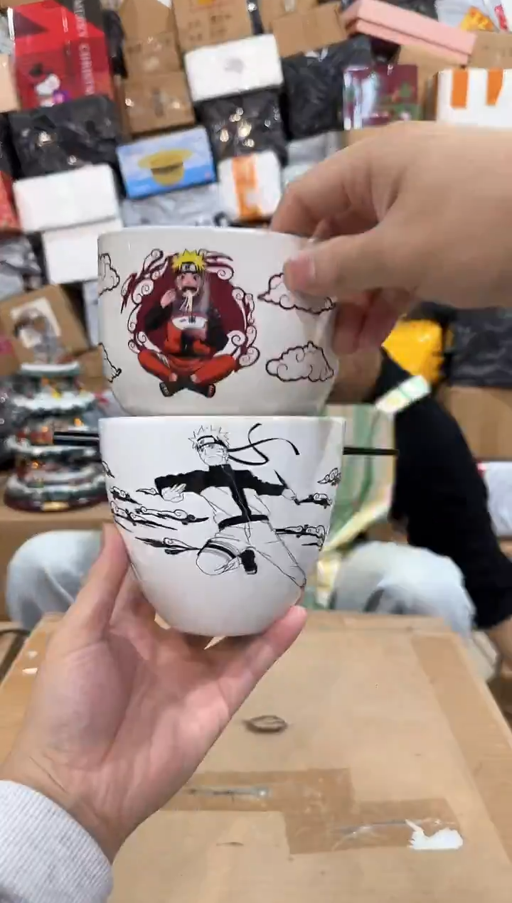 瓷片原盒火影拉面碗2件套