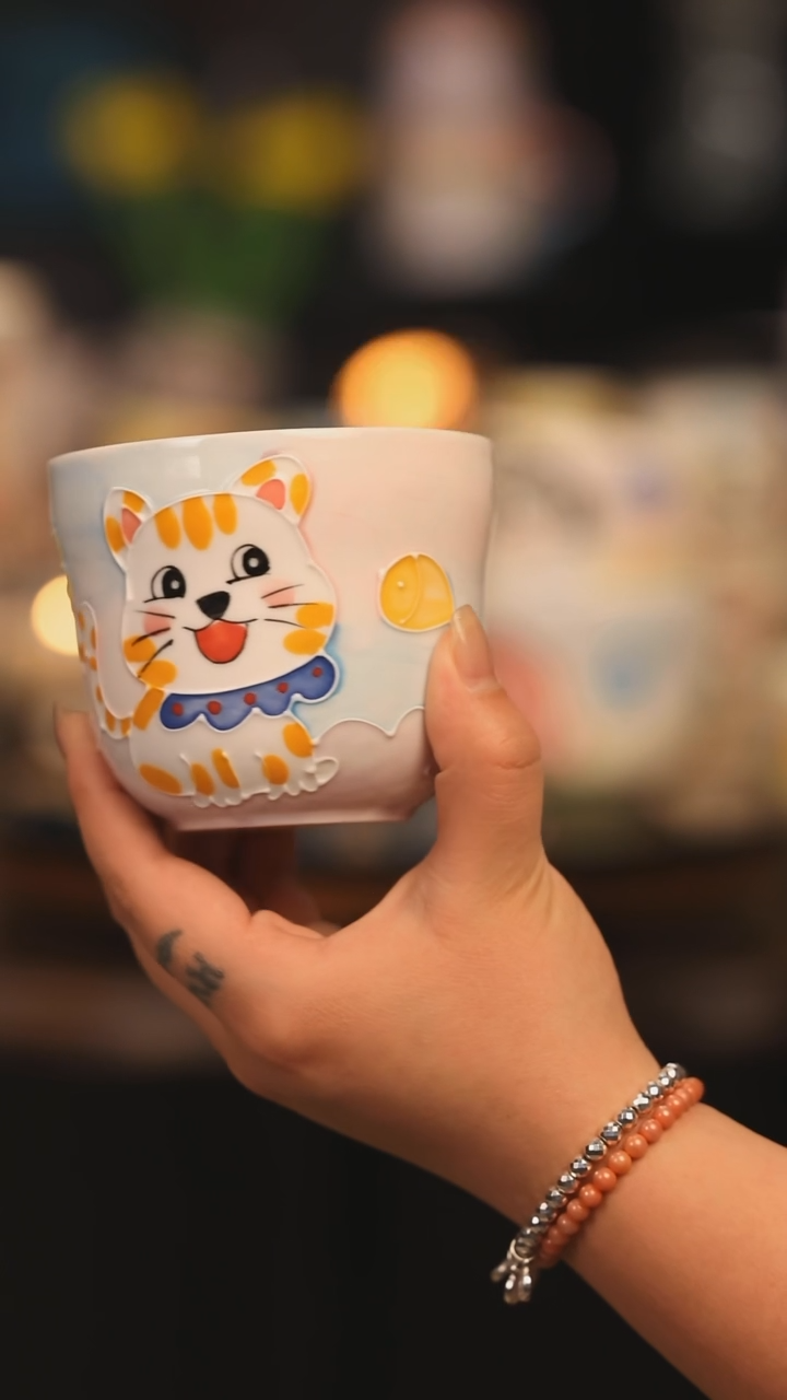 【闪购商品】摆件景德镇釉下彩绘设计师款陶瓷