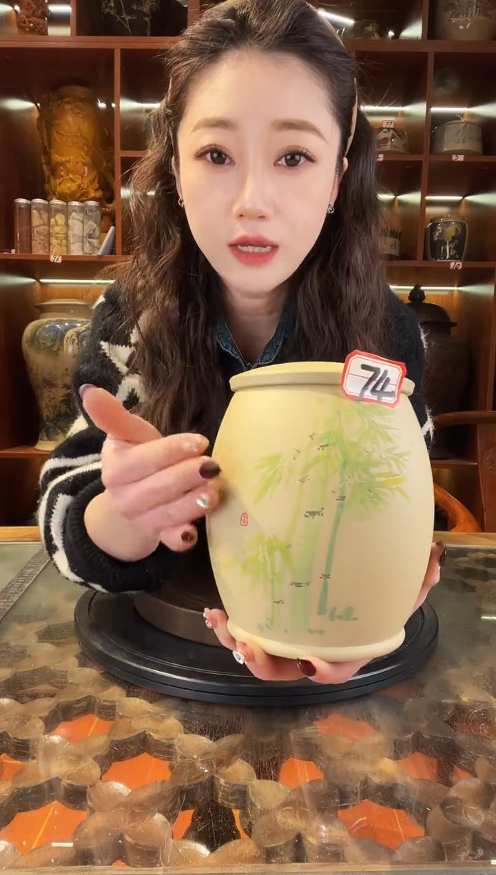 【闪购商品】缸云南建水紫陶白泥小茶罐@74
