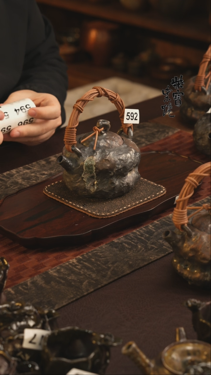 【闪购商品】杯592北山老师柴烧紫砂煮水壶