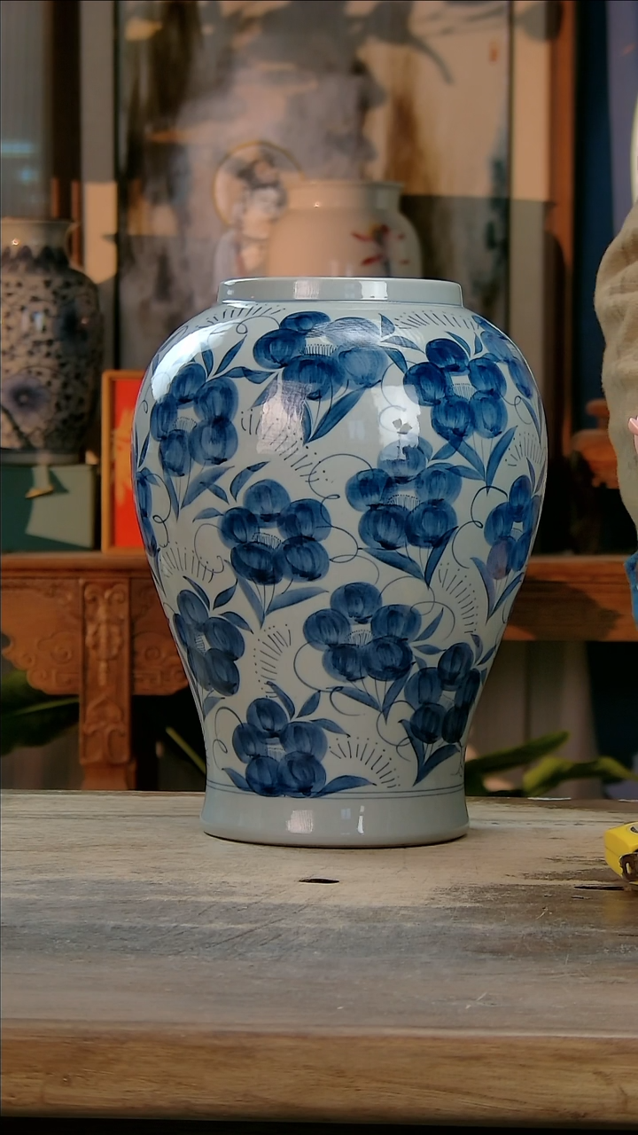 【闪购商品】瓷片景德镇纯手工釉下彩精品花瓶