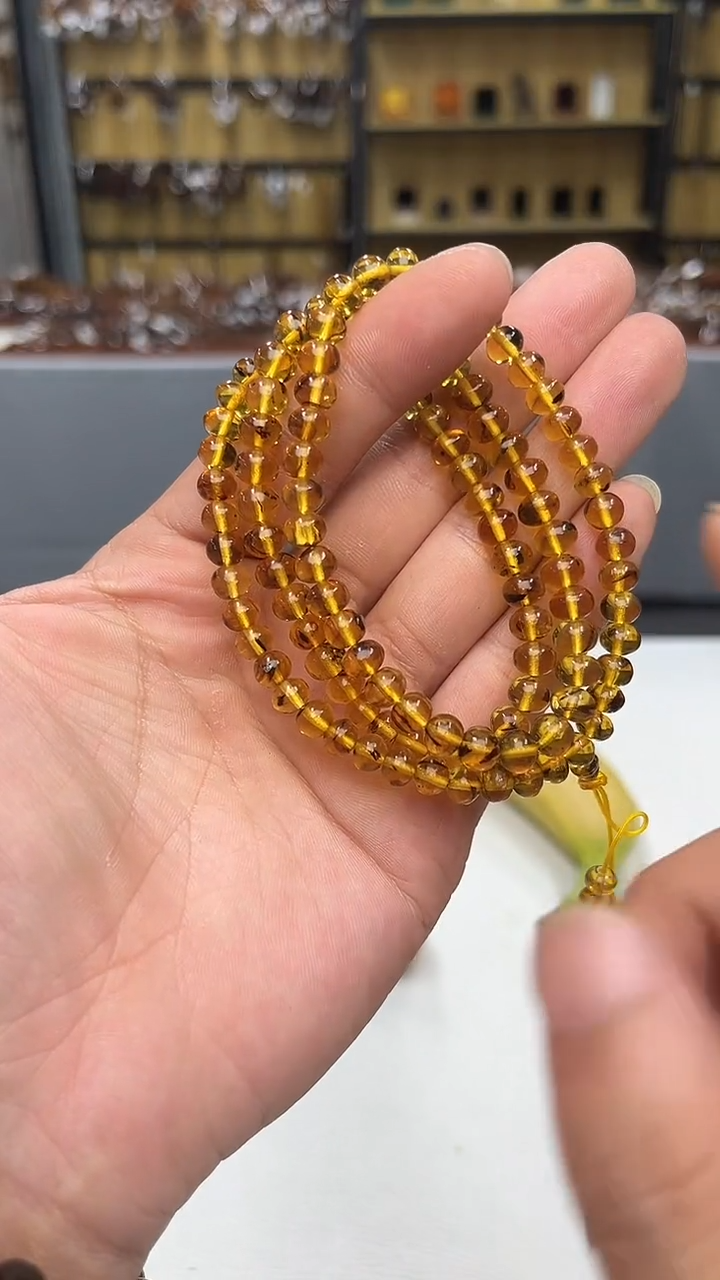 裸石琥珀未镶嵌抚顺琥珀6+金珀豆油黄多样性发其一