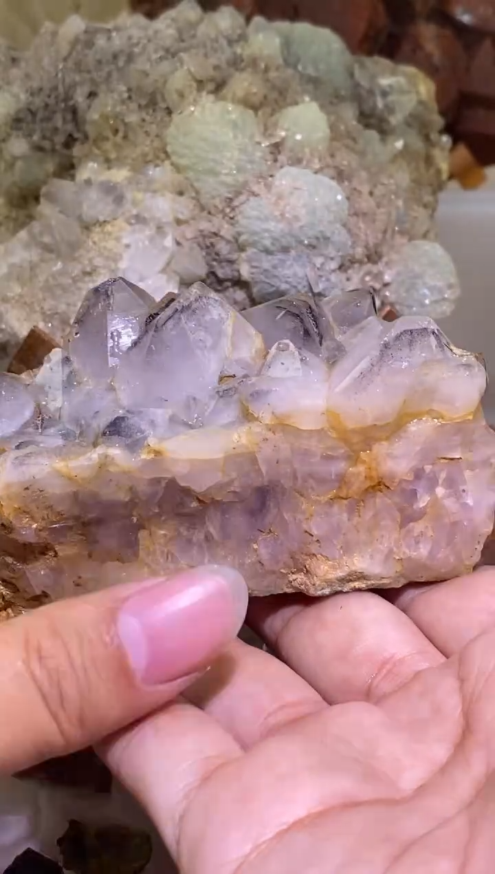 未镶嵌珠宝半成品水晶121号四川美姑素描花园水晶花280g