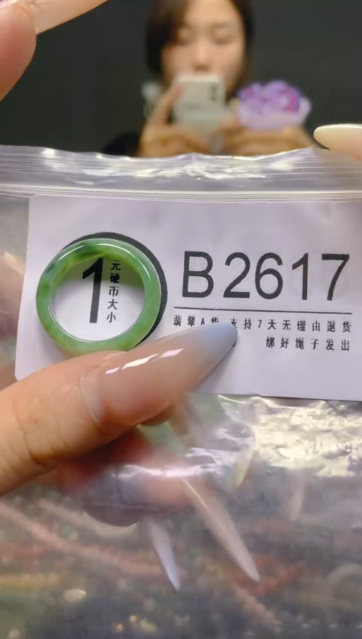 翡翠未镶嵌颈饰19MM/B/翡翠A货，一件也是批发价