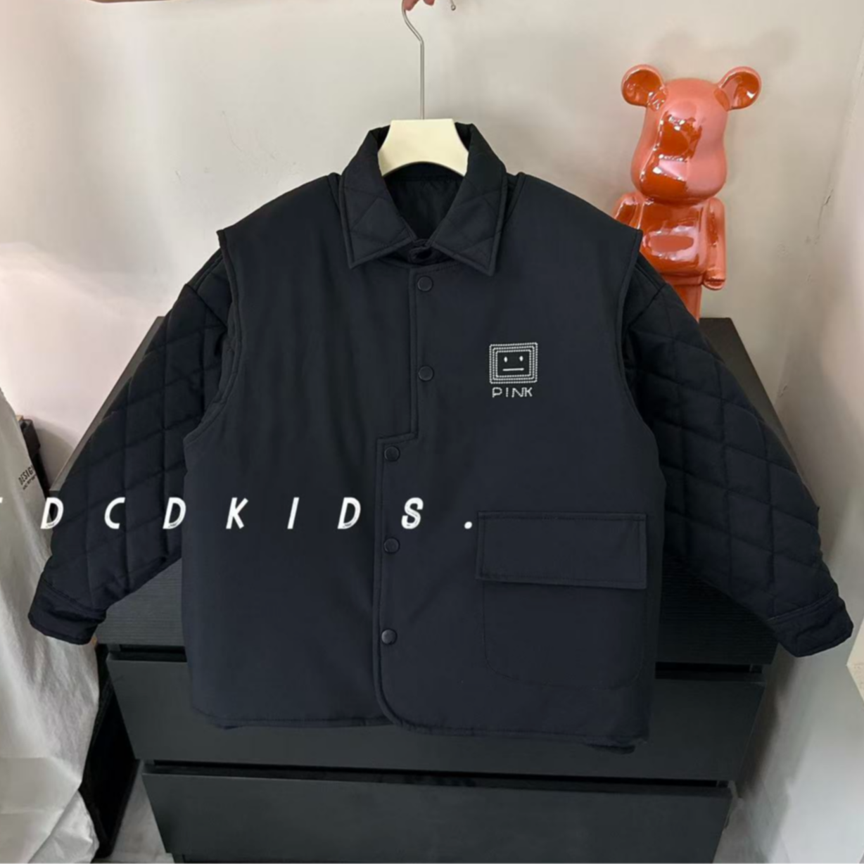 川度25188儿童冬季两件套棉服新款男童女童冬季百搭两件套棉服