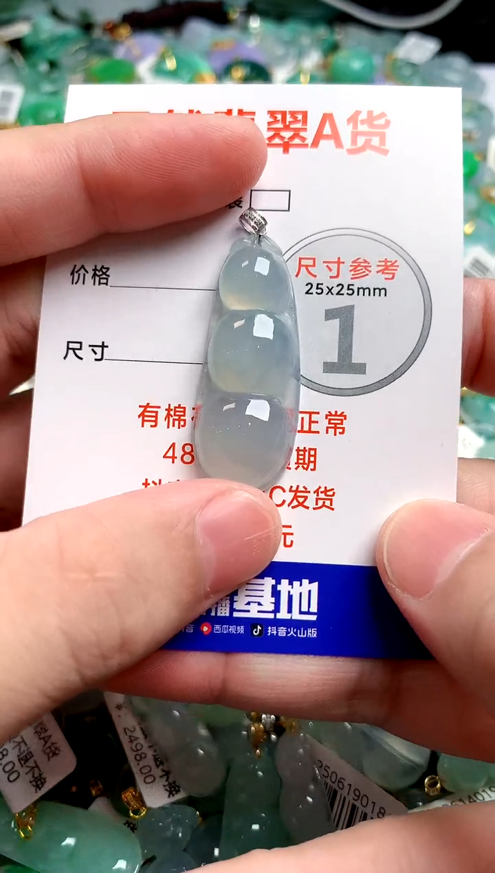 翡翠18K金镶嵌颈饰0614936314