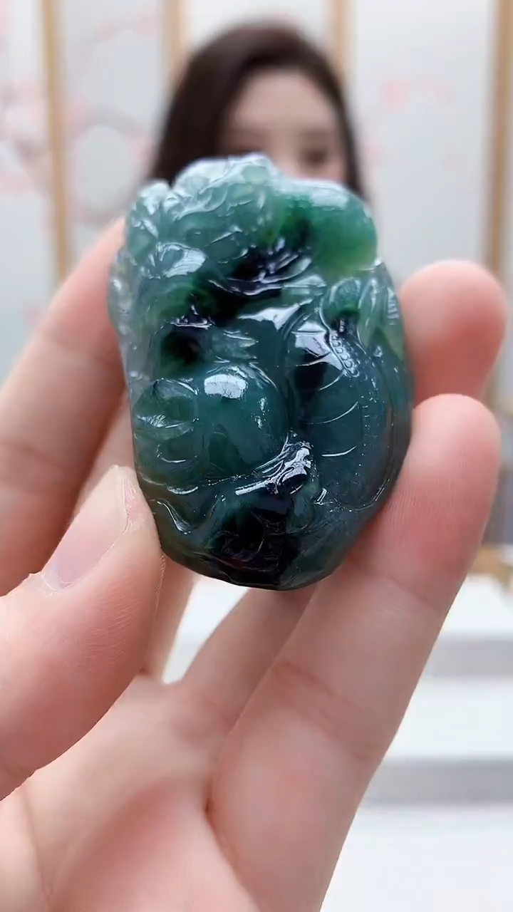 未镶嵌定制翡翠4829bb-毛货挂件28