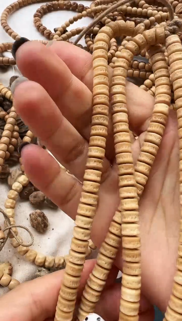 【闪购商品】菩提根/象牙果手串龙脊卡7.6龙嘎脖挂140颗 4号