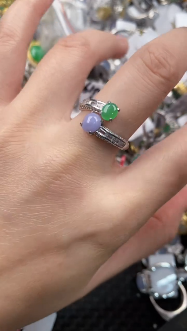 银S925镶嵌戒指翡翠111                  5