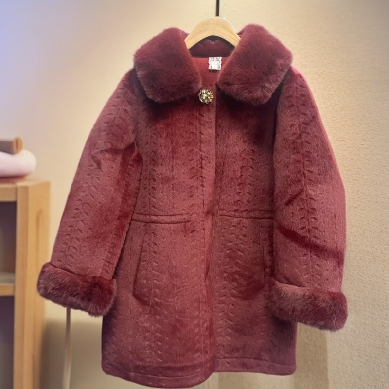 976-气质毛呢厚加绒款大衣中老年女装洋气冬季