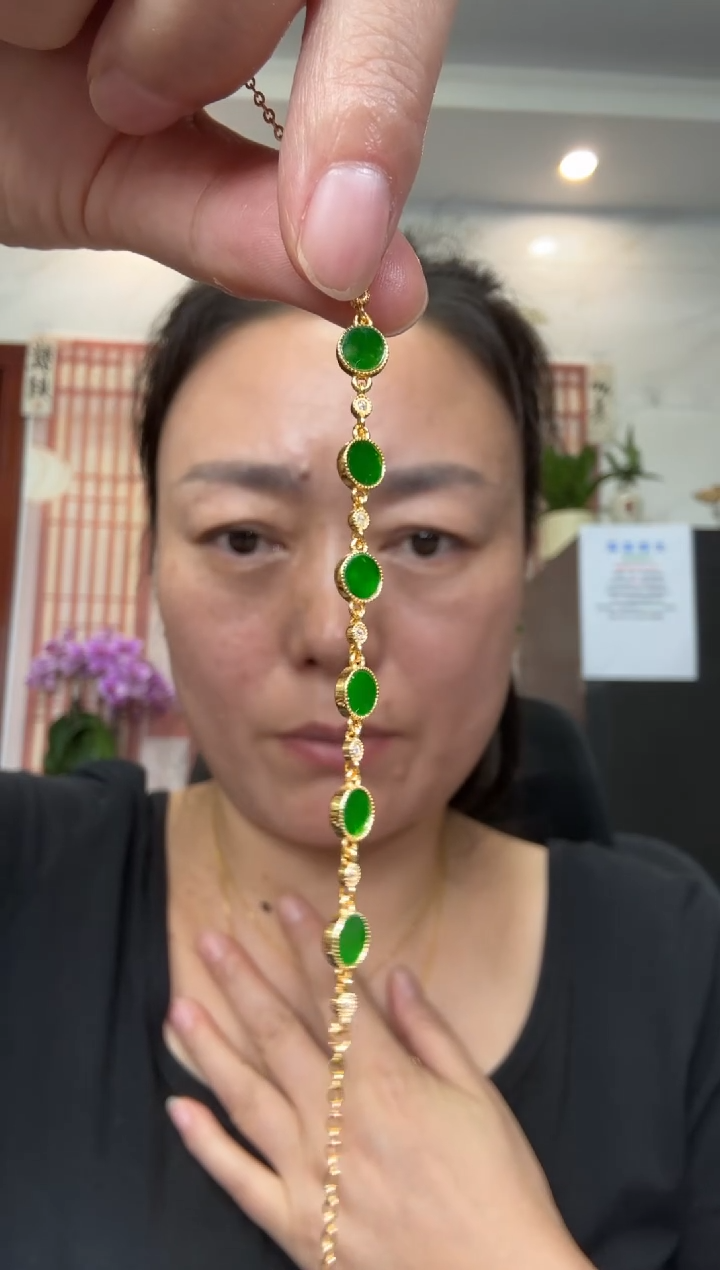 颈饰银S925镶嵌翡翠【多样性发其一】00002345