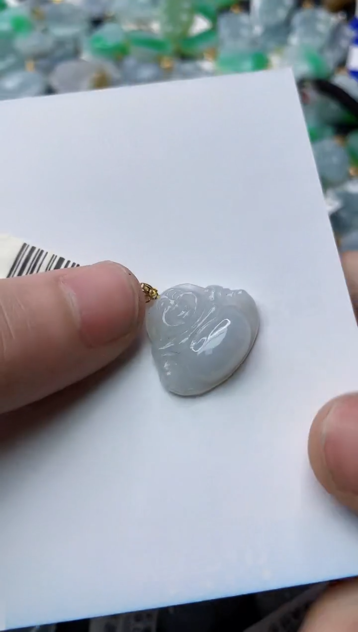 【闪购商品】翡翠颈饰18K金镶嵌77.........