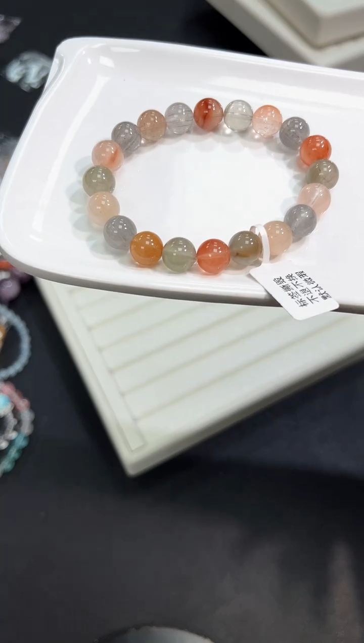 【闪购商品】水晶手串未镶嵌7o多样性发其一/1条默认微瑕