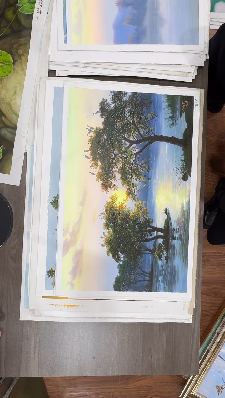 油画【75号】约50*70cm丨朝鲜原创纯手绘孤品油画丨顺丰包邮