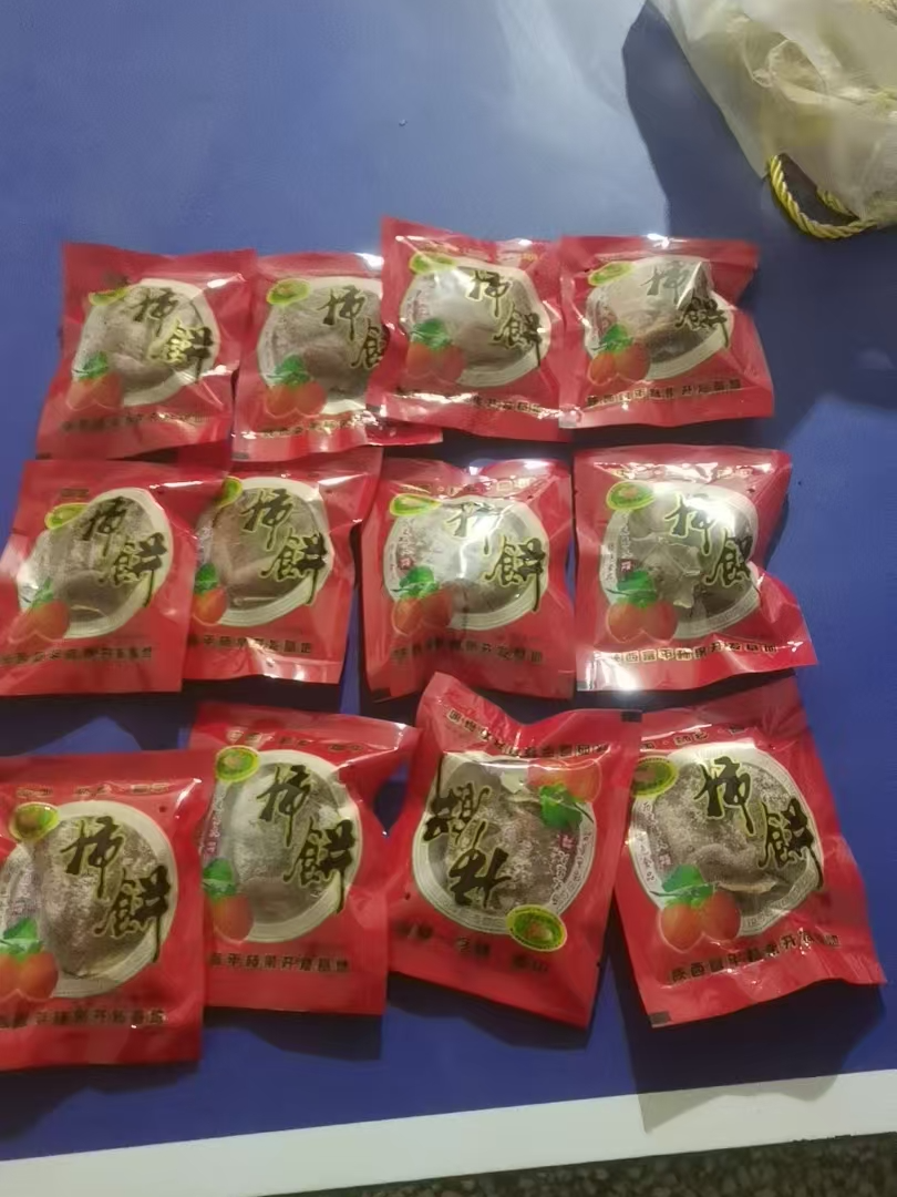 2024头茬新货富平柿饼流心吊柿饼自然上霜爆浆视频独立小包装