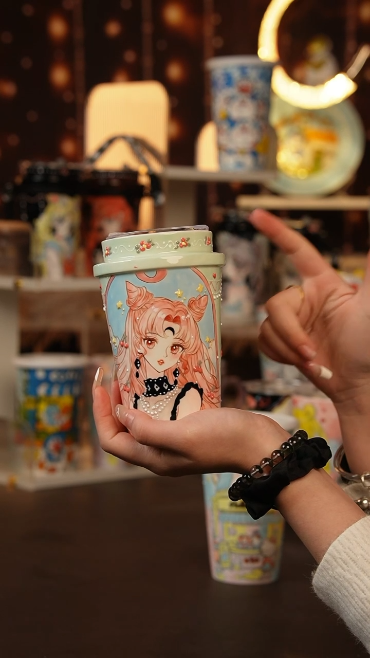 （玉泥）景德镇手工手绘文创陶瓷杯