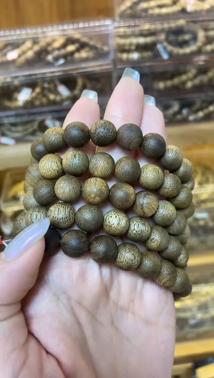 【闪购商品】手串沉香文莱圆珠单圈1.1多样性发其一