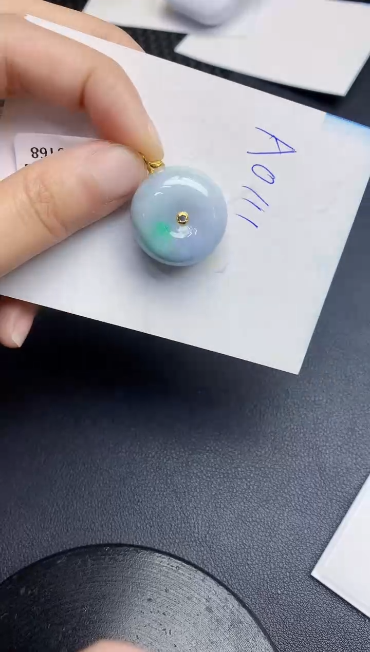 【闪购商品】翡翠颈饰18K金镶嵌000000000