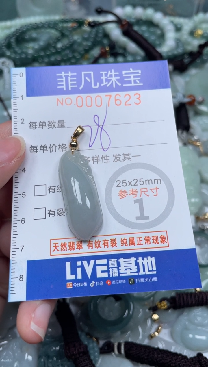 【闪购商品】翡翠颈饰未镶嵌00..7623
