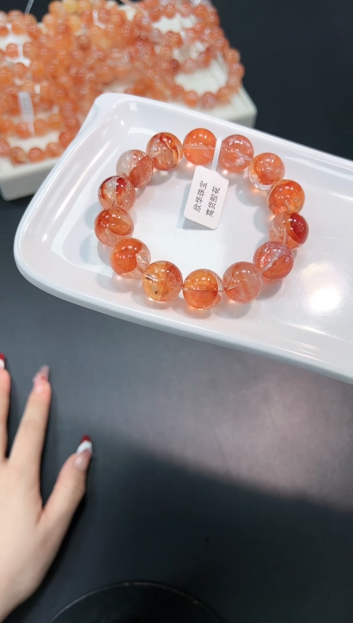 【闪购商品】水晶手串未镶嵌50h多样性发其一/1条15mm默认微瑕