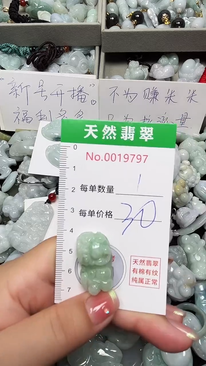 翡翠未镶嵌吊坠(不含链)9797